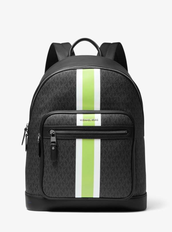 Panske Batohy Michael Kors Hudson Logo Stripe Svetlo Zelene - Tasky Michael Kors Obchod | MOQHY-0659